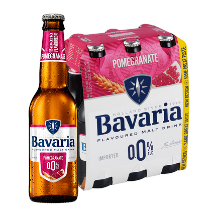 Bermad Leven van tandarts Bavaria 0.0% Pomegranate 330mL Bottle Case of 24 – NonAlcBev.com